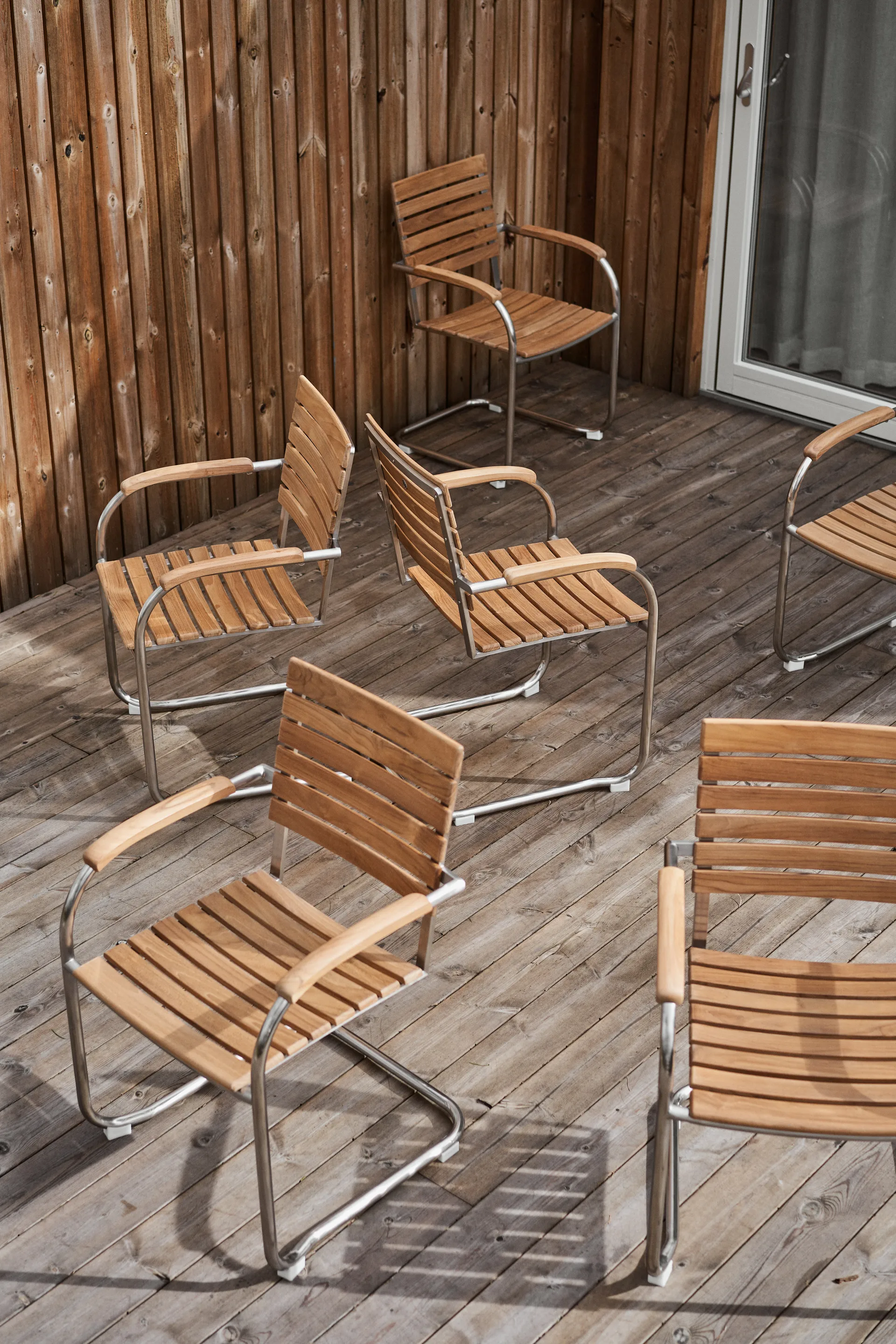 Rörvik dining chair, Teak-stainless steel 1898