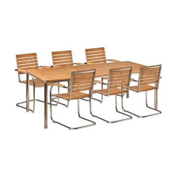 Rörvik dining set with 6 chairs - 1898