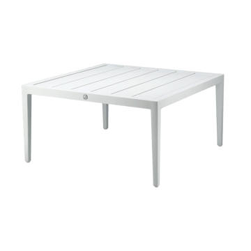 Santander coffee table 78x78x40 cm - White aluminium - 1898
