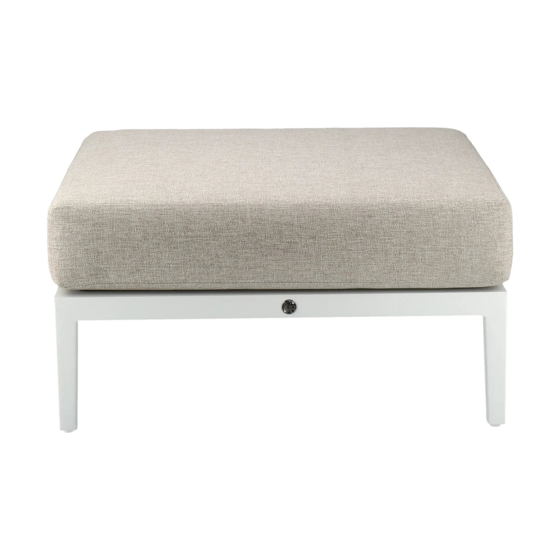 Santander footstool, White-beige 1898
