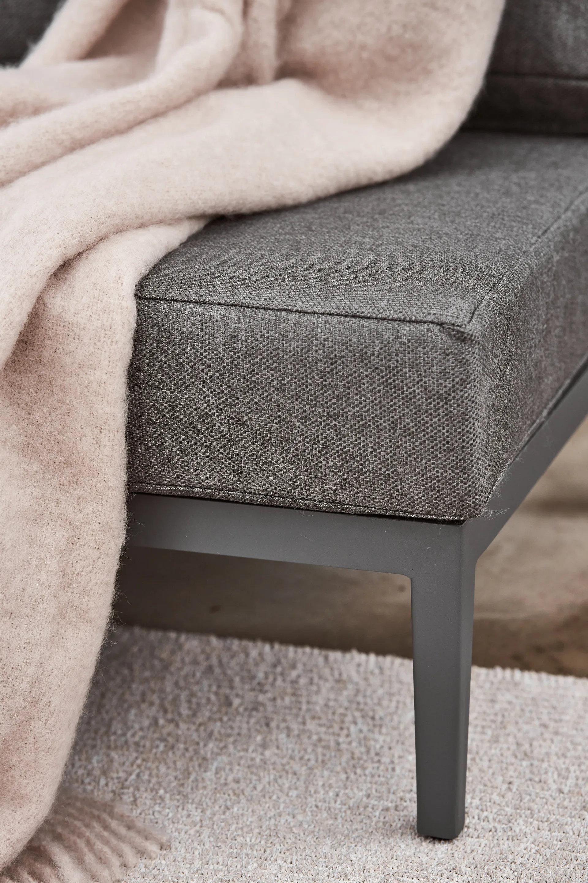 Santander modul sofa center module, Grey 1898