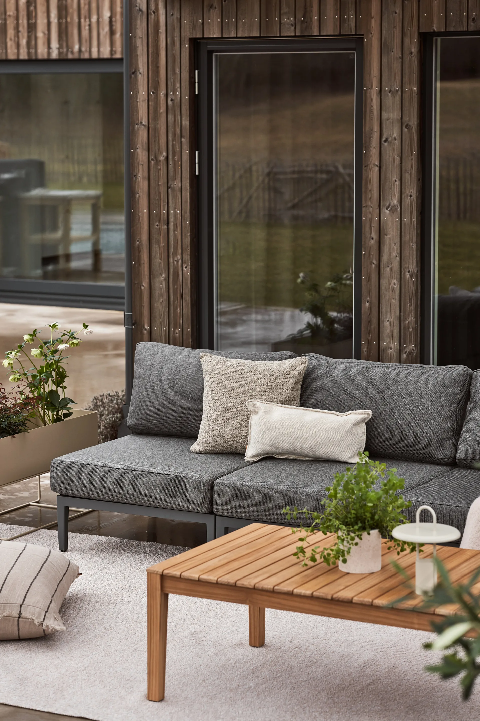 Santander modul sofa center module, Grey 1898