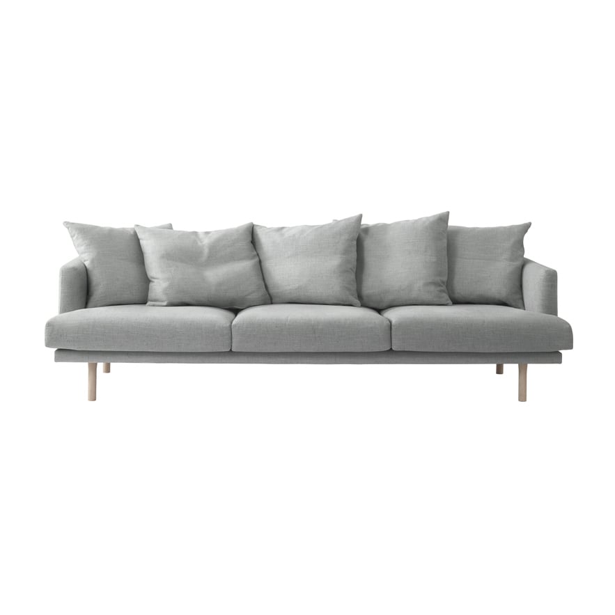 1898 Sjövik 3.5 seat sofa Bern 0348 Grey-white oiled oak