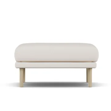 Sjövik footstool - Caleido Beige 9600-white-oiled oak - 1898