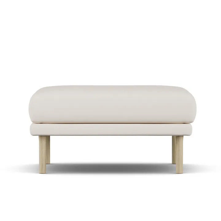 Sjövik footstool - Caleido Beige 9600-white-oiled oak - 1898