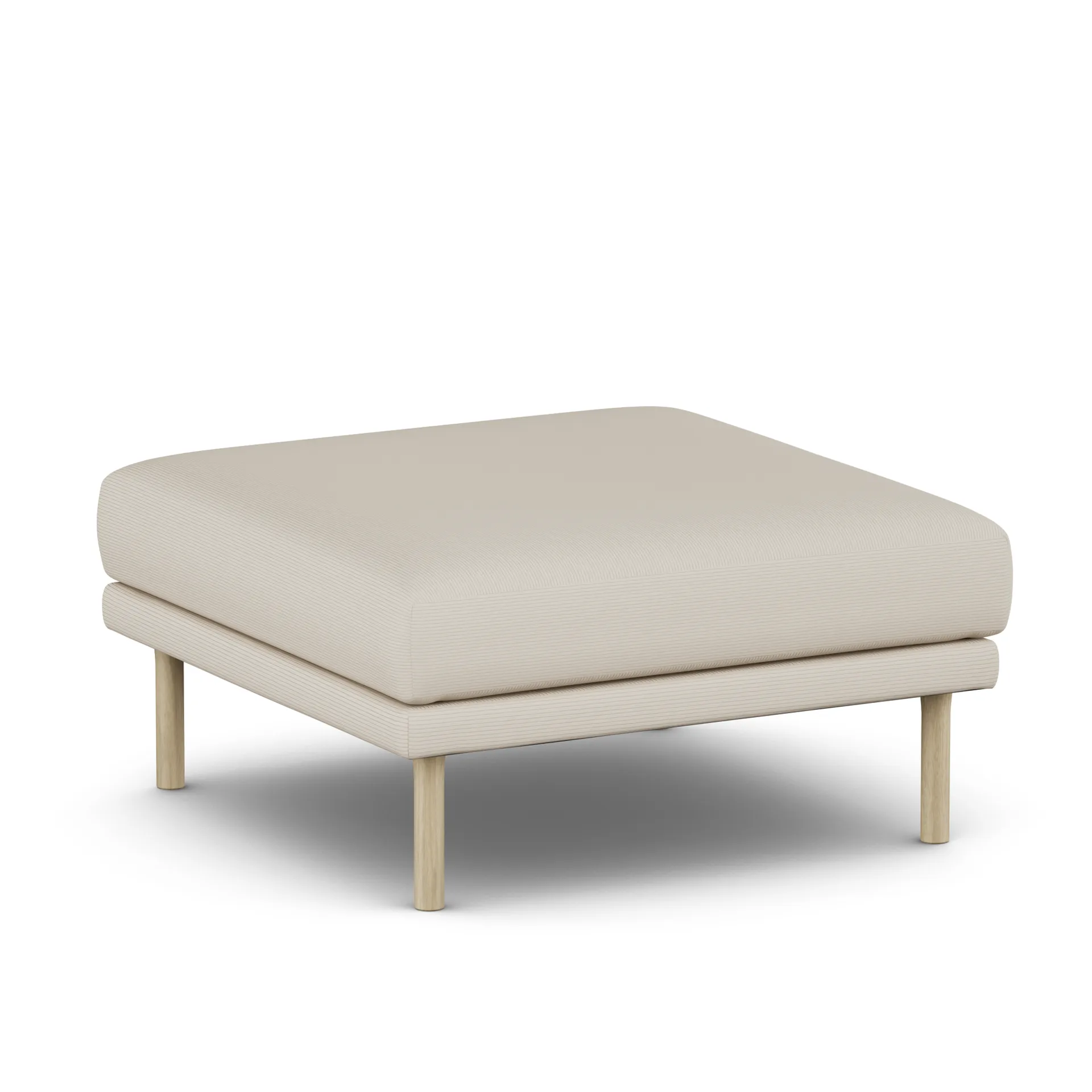 Sjövik footstool, Jump Beige 1956-white-oiled oak 1898
