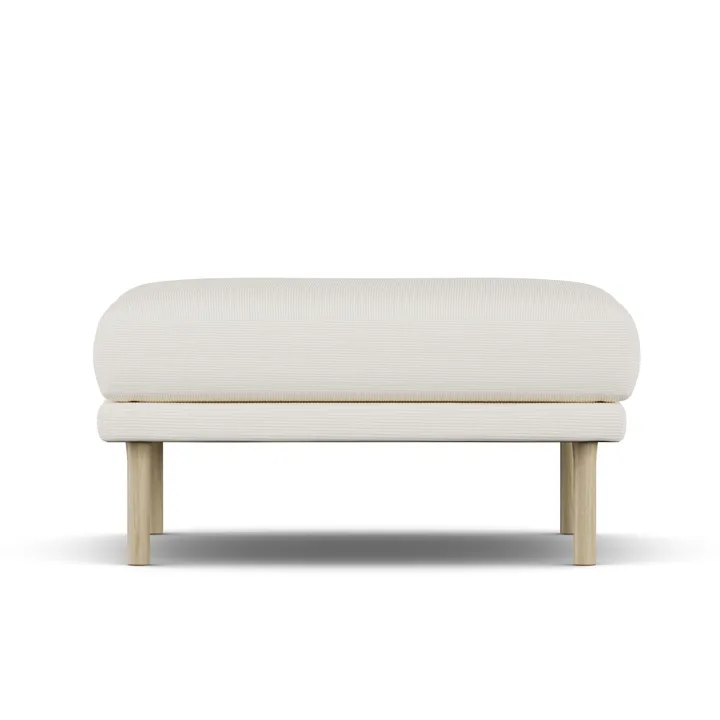 Sjövik footstool - Jump Off White 1954-white-oiled oak - 1898