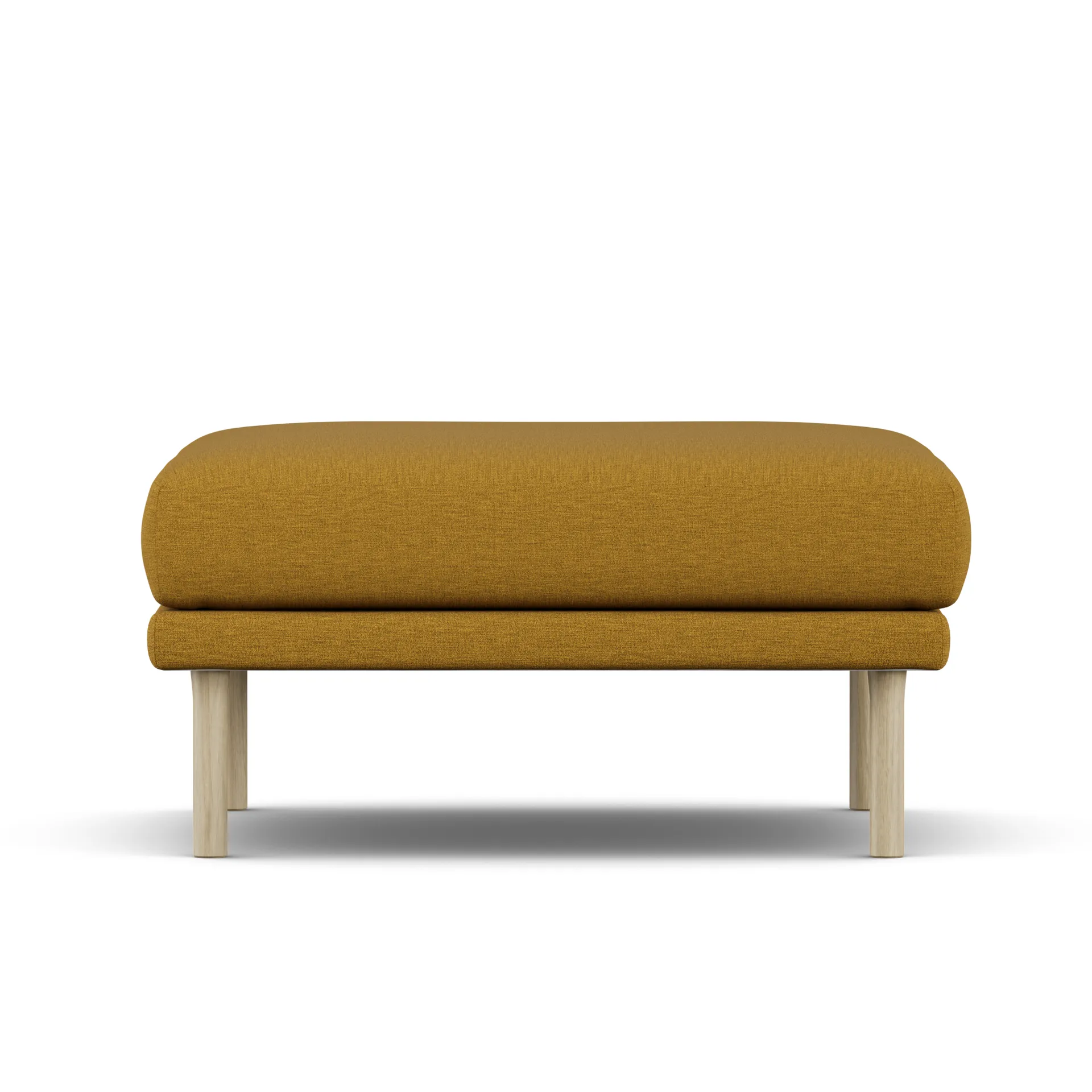 Sjövik footstool, Luiza mustard 3972-oiled oak 1898