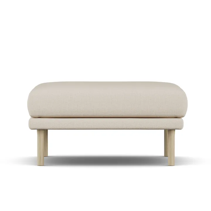 Sjövik footstool - Same Beige 6670-white-oiled oak - 1898