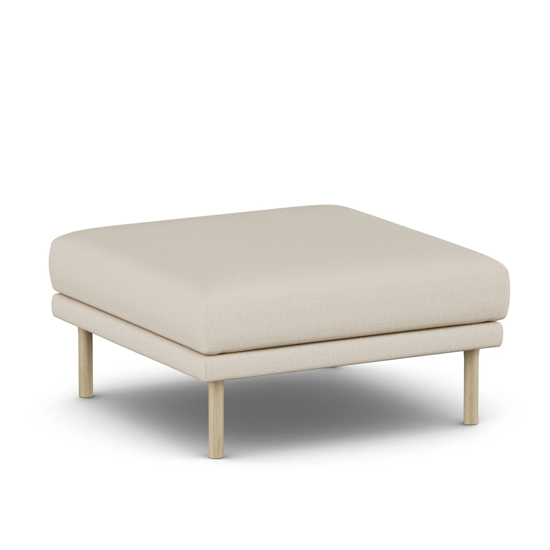 Sjövik footstool, Same Beige 6670-white-oiled oak 1898