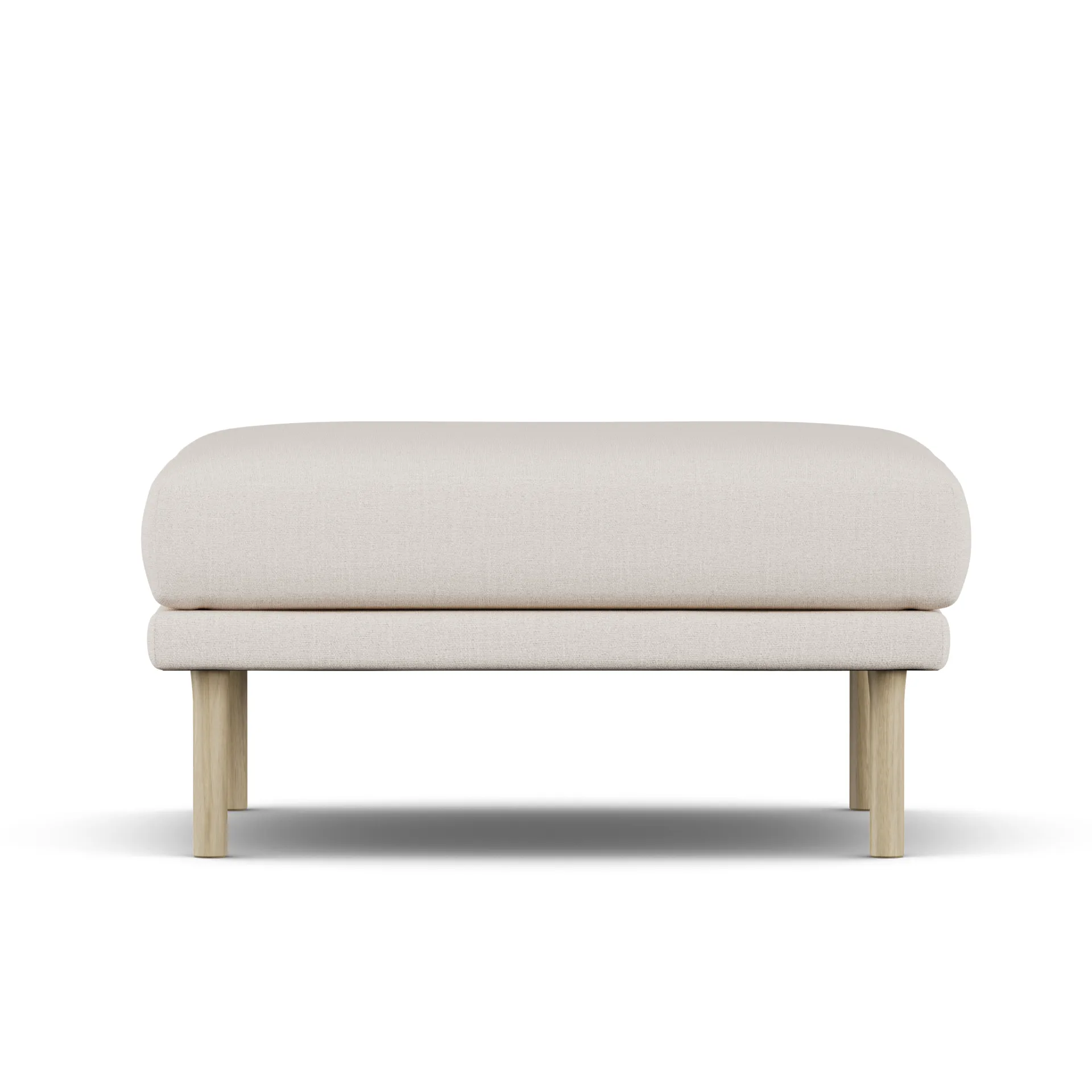 Sjövik footstool, Same Off White 6671-white-oiled oak 1898