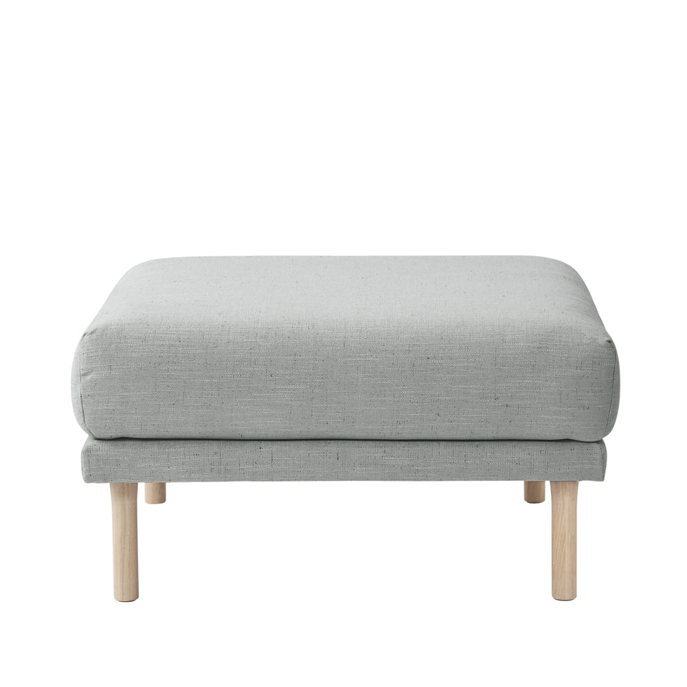 1898 Sjövik footstool Tyg Bern 0348, white-oiled oak legs