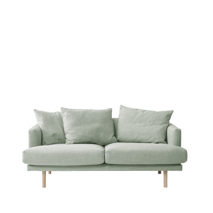 Sjövik sofa 2.5-seat - Bern 0345 green. White oiled oak legs - 1898