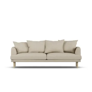 Sjövik sofa - Bern Beige 0341-white-oiled oak, 3-seater - 1898