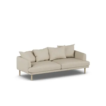 Sjövik sofa - Bern Beige 0341-white-oiled oak, 3-seater - 1898