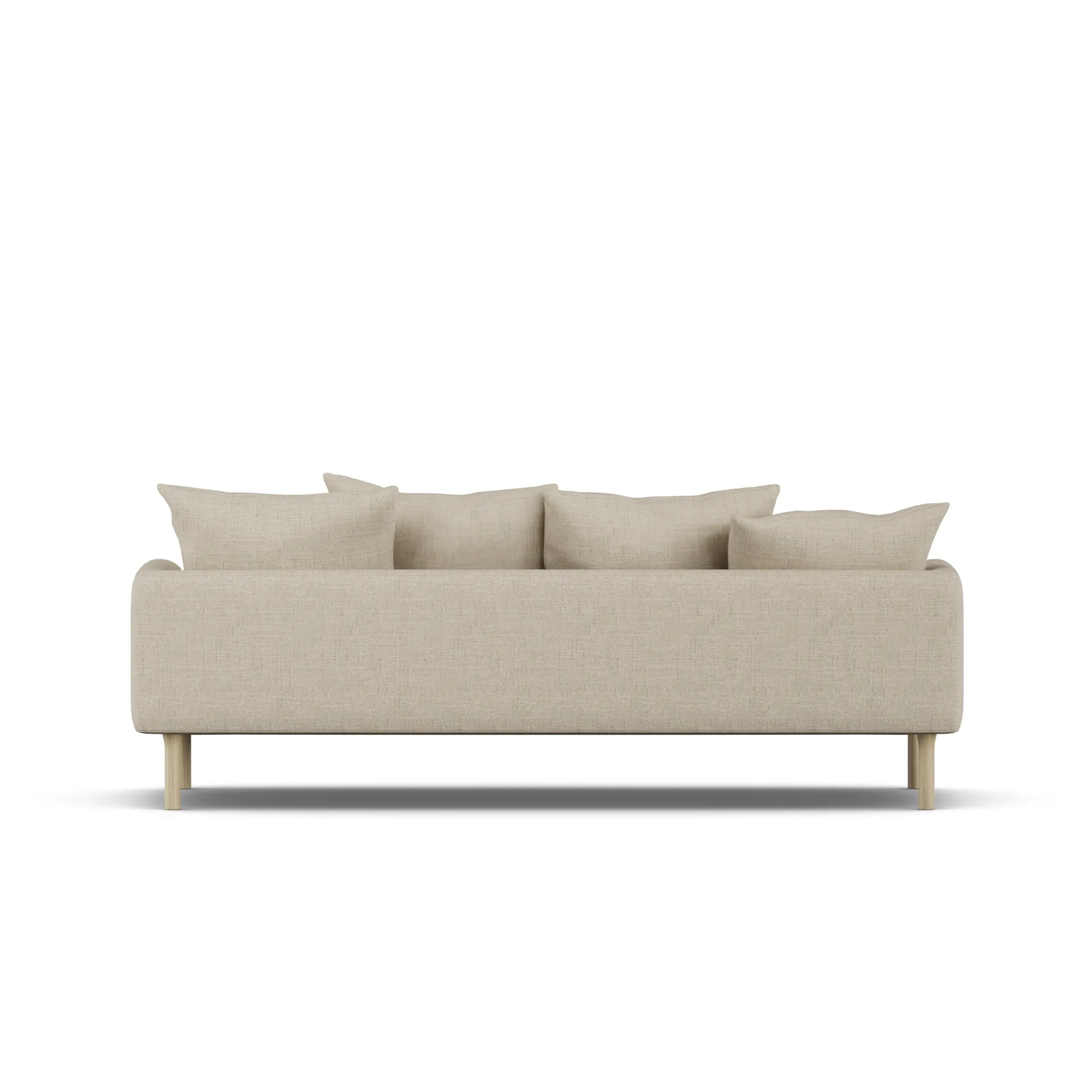 Sjövik sofa, Bern Beige 0341-white-oiled oak, 3-seater 1898