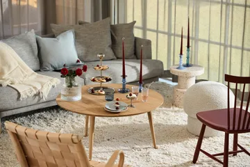 Sjövik sofa - Bern Beige 0341-white-oiled oak, 3-seater - 1898