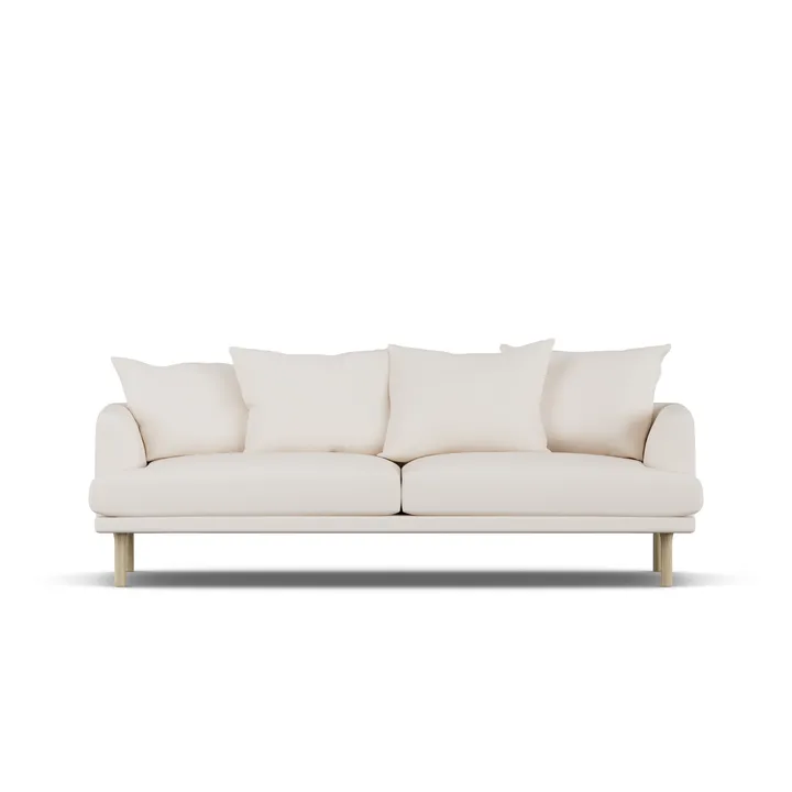 Sjövik sofa - Caleido Beige 9600-white-oiled oak, 3-seater - 1898