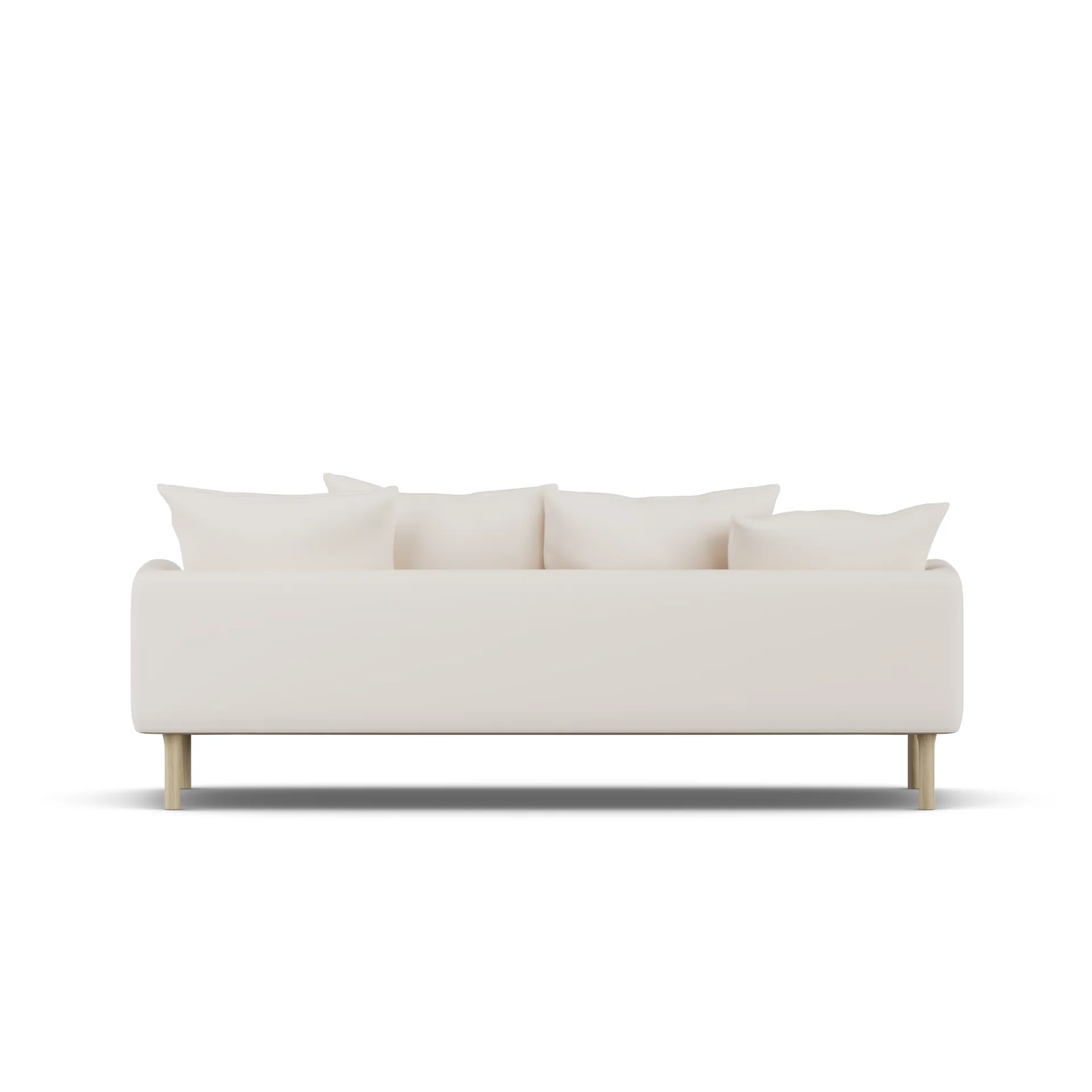 Sjövik sofa, Caleido Beige 9600-white-oiled oak, 3-seater 1898
