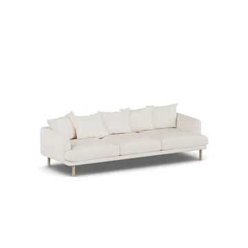 Sjövik sofa - Caleido Beige 9600-white-oiled oak, 3,5-seater - 1898