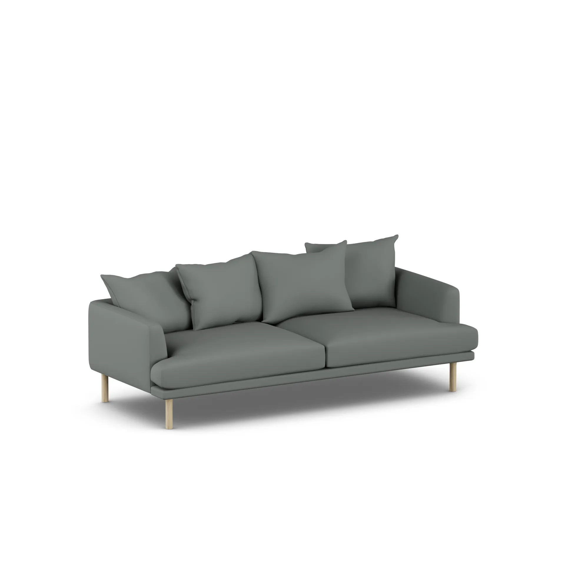 Sjövik sofa, Caleido Grey 1240-white-oiled oak, 3-seater 1898