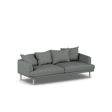 Sjövik sofa - Caleido Grey 1240-white-oiled oak, 3-seater - 1898