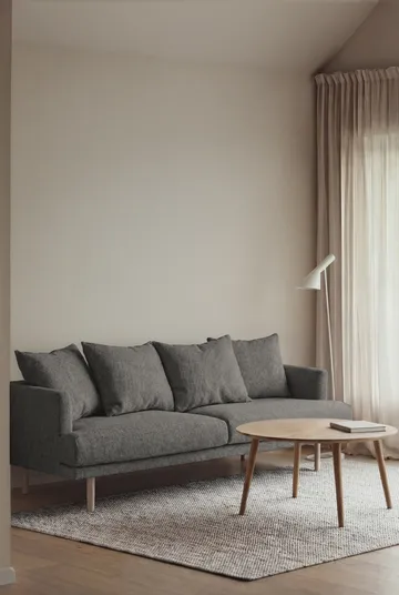 Sjövik sofa - Caleido Grey 1240-white-oiled oak, 3-seater - 1898