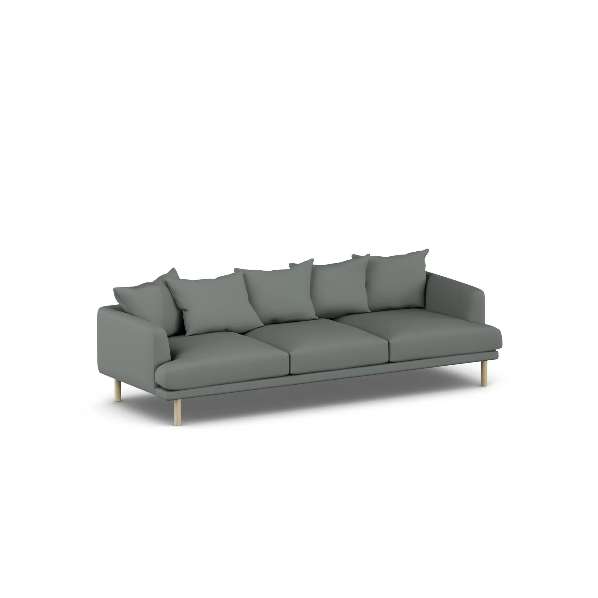 Sjövik sofa, Caleido Grey 1240-white-oiled oak, 3,5-seater 1898