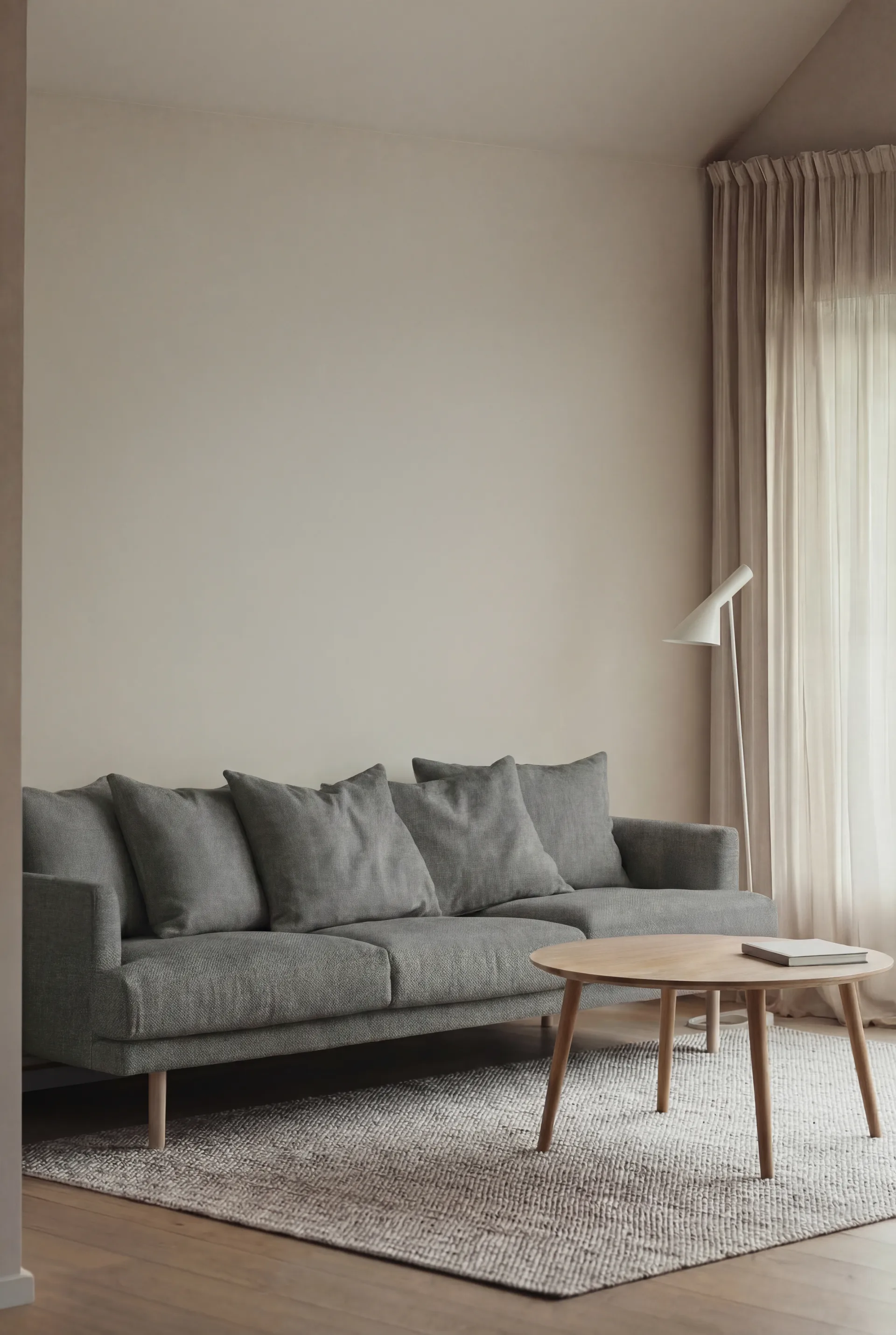 Sjövik sofa, Caleido Grey 1240-white-oiled oak, 3,5-seater 1898