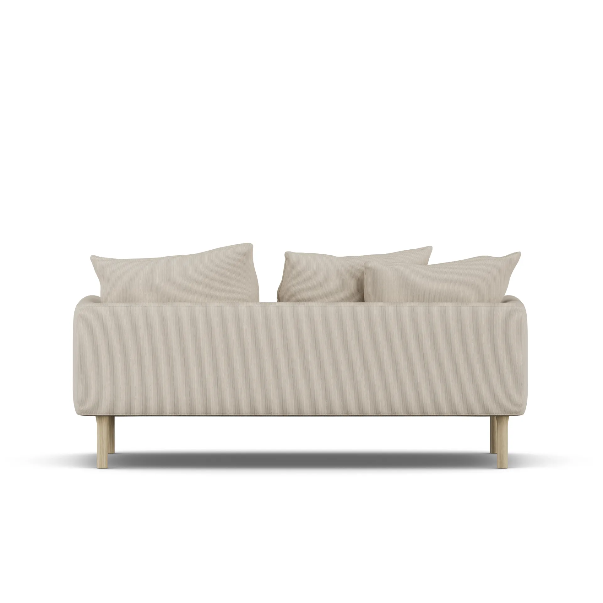 Sjövik sofa, Jump Beige 1956-white-oiled oak, 2,5-seater 1898