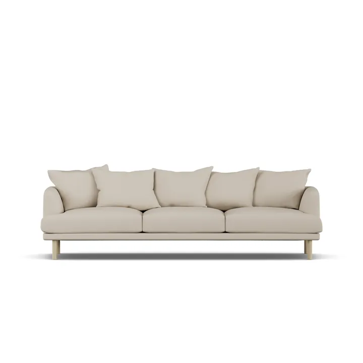 Sjövik sofa - Jump Beige 1956-white-oiled oak, 3,5-seater - 1898
