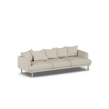 Sjövik sofa - Jump Beige 1956-white-oiled oak, 3,5-seater - 1898