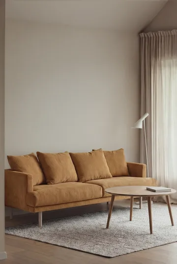 Sjövik sofa - Jump Honey 1959-white-oiled oak, 3-seater - 1898