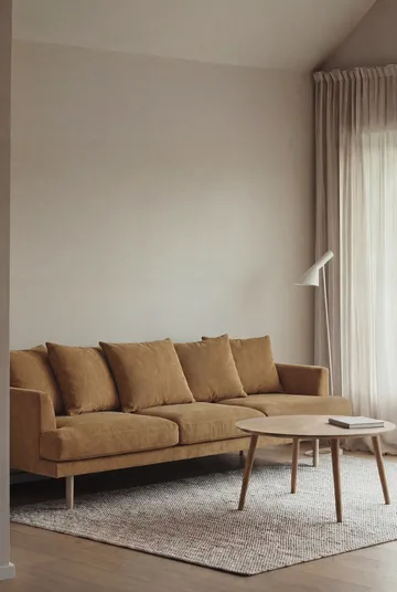 Sjövik sofa - Jump Honey 1959-white-oiled oak, 3,5-seater - 1898