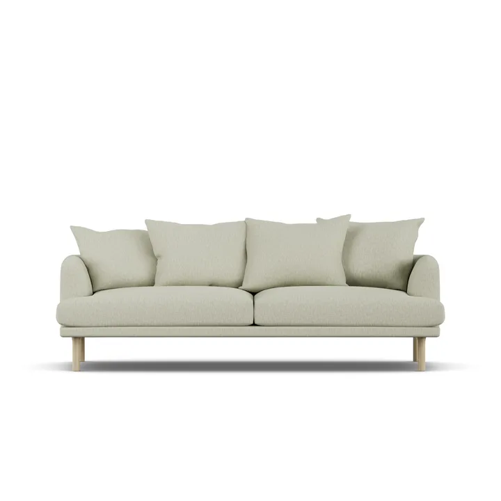 Sjövik sofa - Luiza Beige 3981-white-oiled oak, 3-seater - 1898