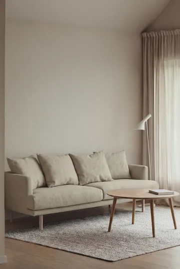 Sjövik sofa - Luiza Beige 3981-white-oiled oak, 3-seater - 1898