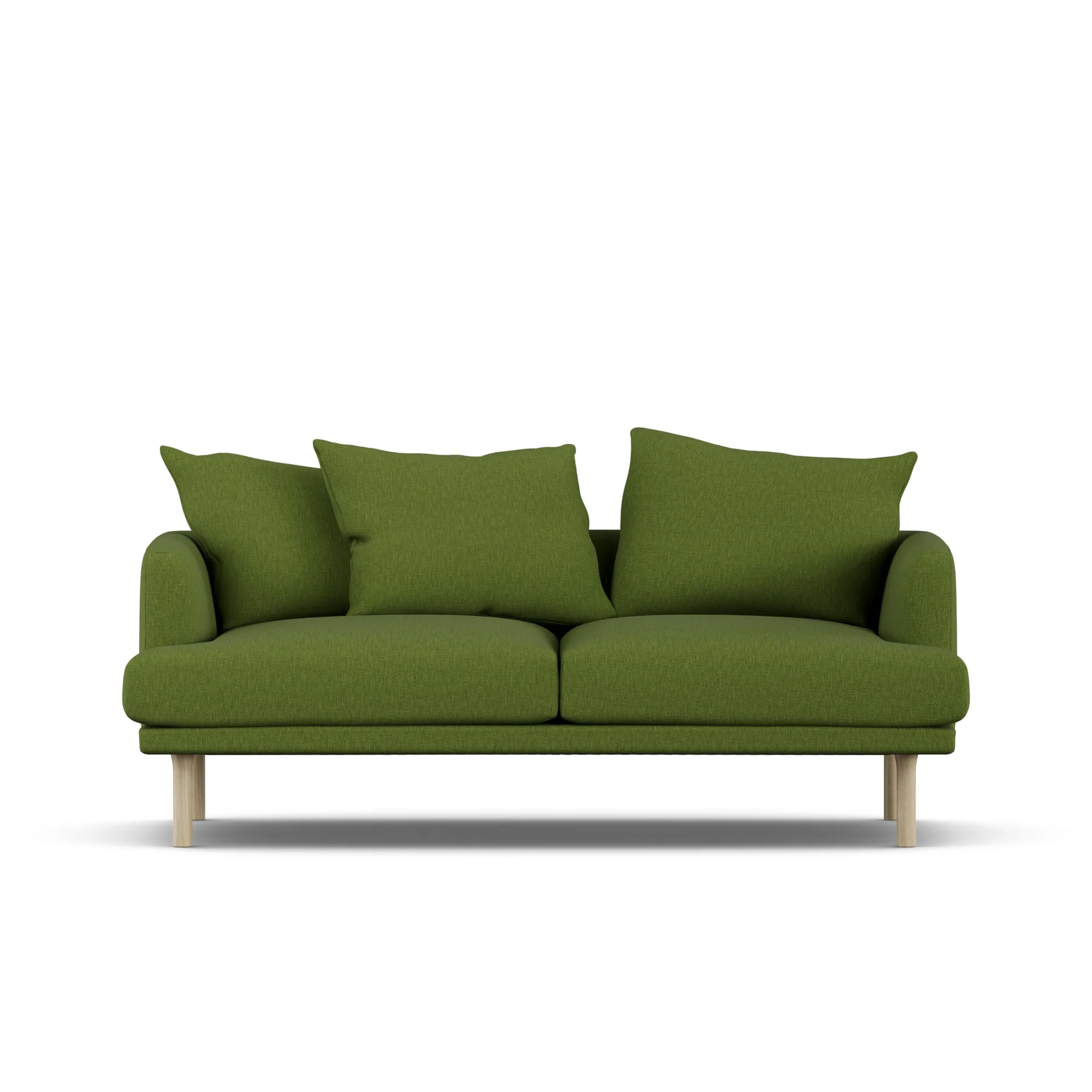 Sjövik sofa, Luiza Green 3975-white-oiled oak, 2,5-seater 1898
