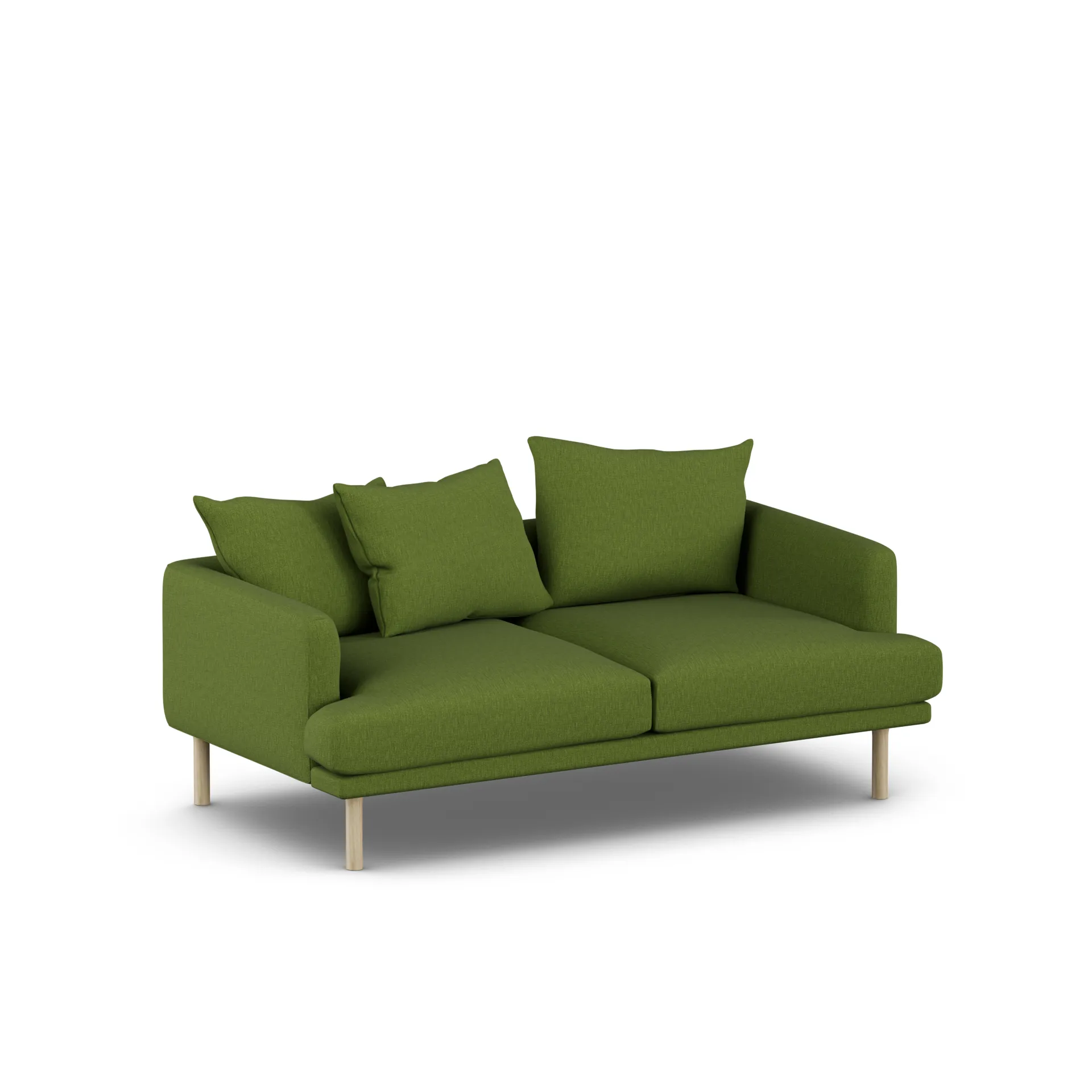 Sjövik sofa, Luiza Green 3975-white-oiled oak, 2,5-seater 1898