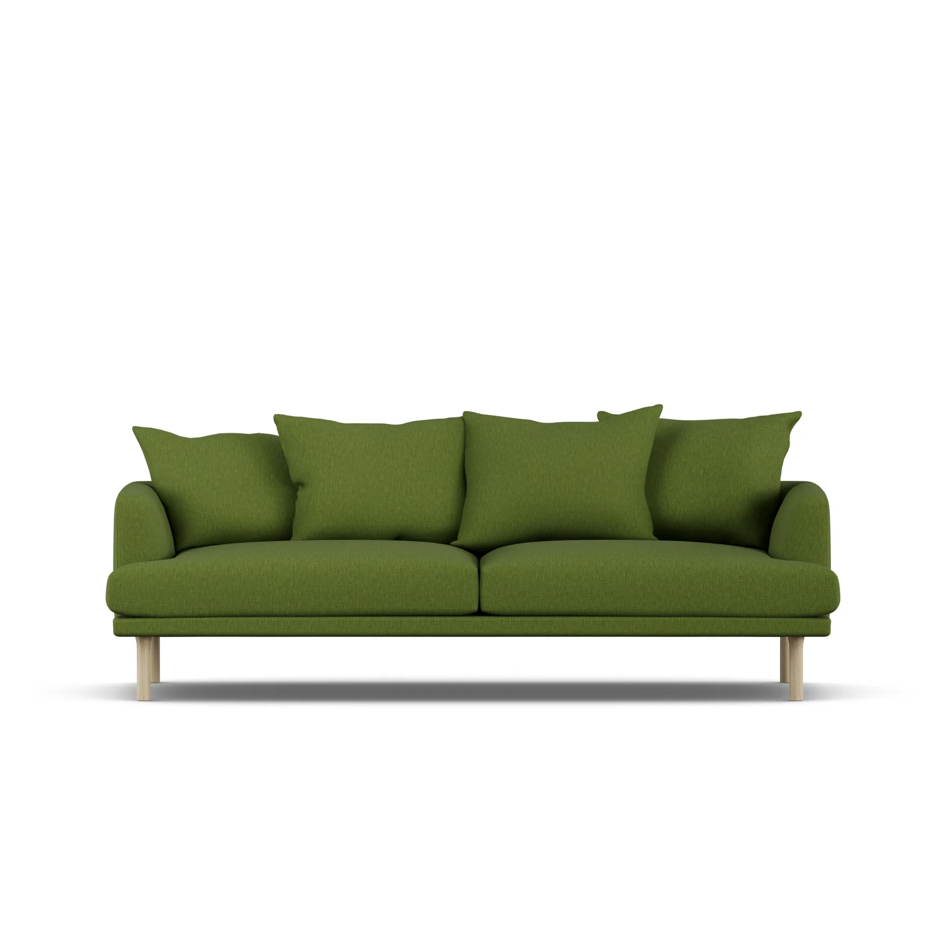 Sjövik sofa, Luiza Green 3975-white-oiled oak, 3-seater 1898
