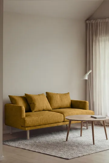 Sjövik sofa - Luiza Mustard 3972-white-oiled oak, 2,5-seater - 1898
