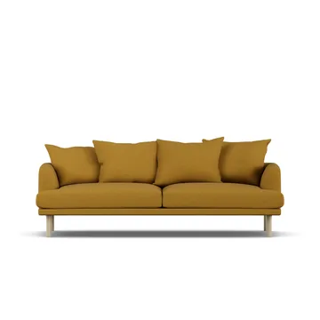 Sjövik sofa - Luiza Mustard 3972-white-oiled oak, 3-seater - 1898