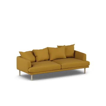 Sjövik sofa - Luiza Mustard 3972-white-oiled oak, 3-seater - 1898