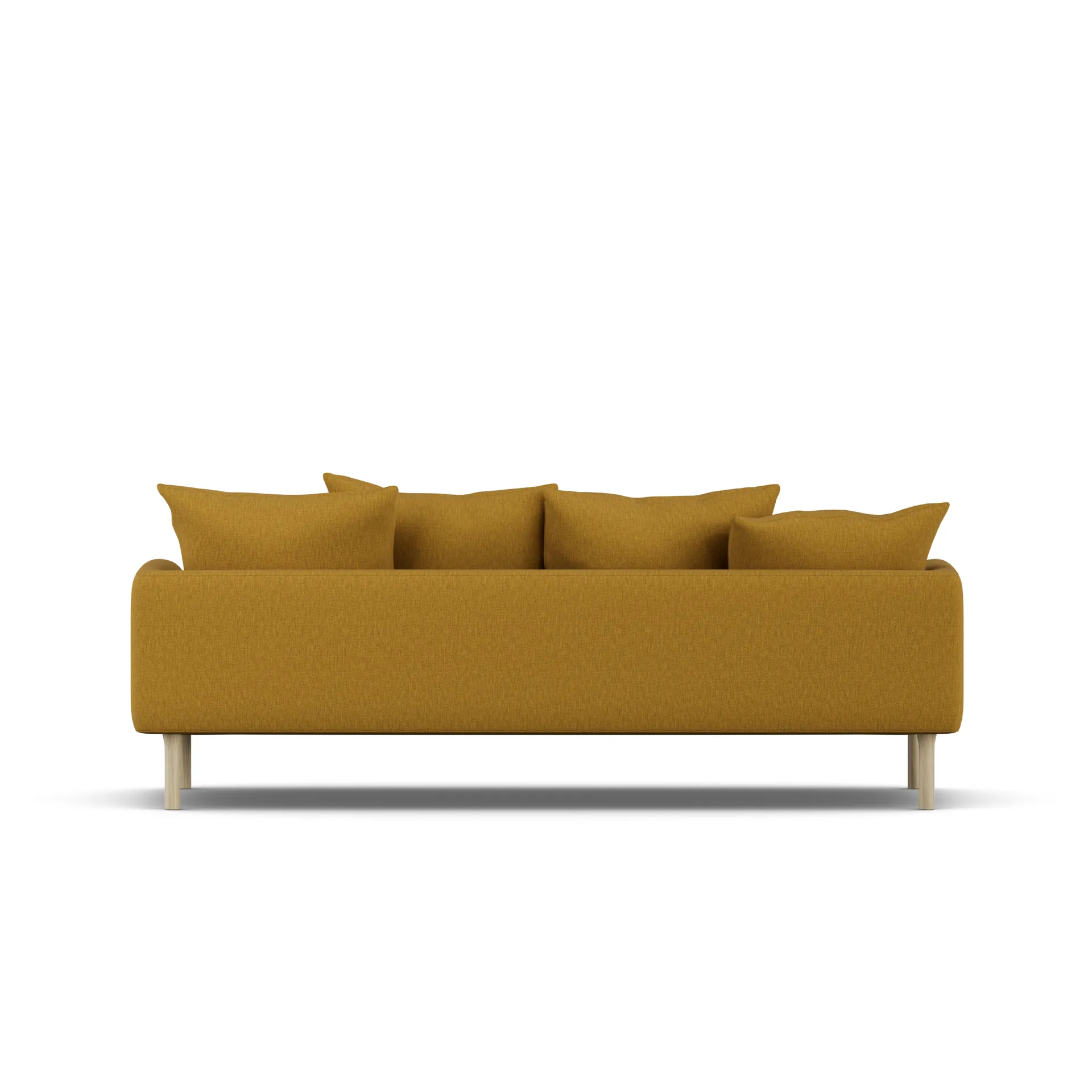Sjövik sofa, Luiza Mustard 3972-white-oiled oak, 3-seater 1898