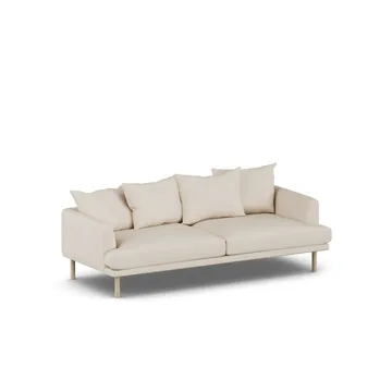 Sjövik sofa - Same Beige 6670-white-oiled oak, 3-seater - 1898