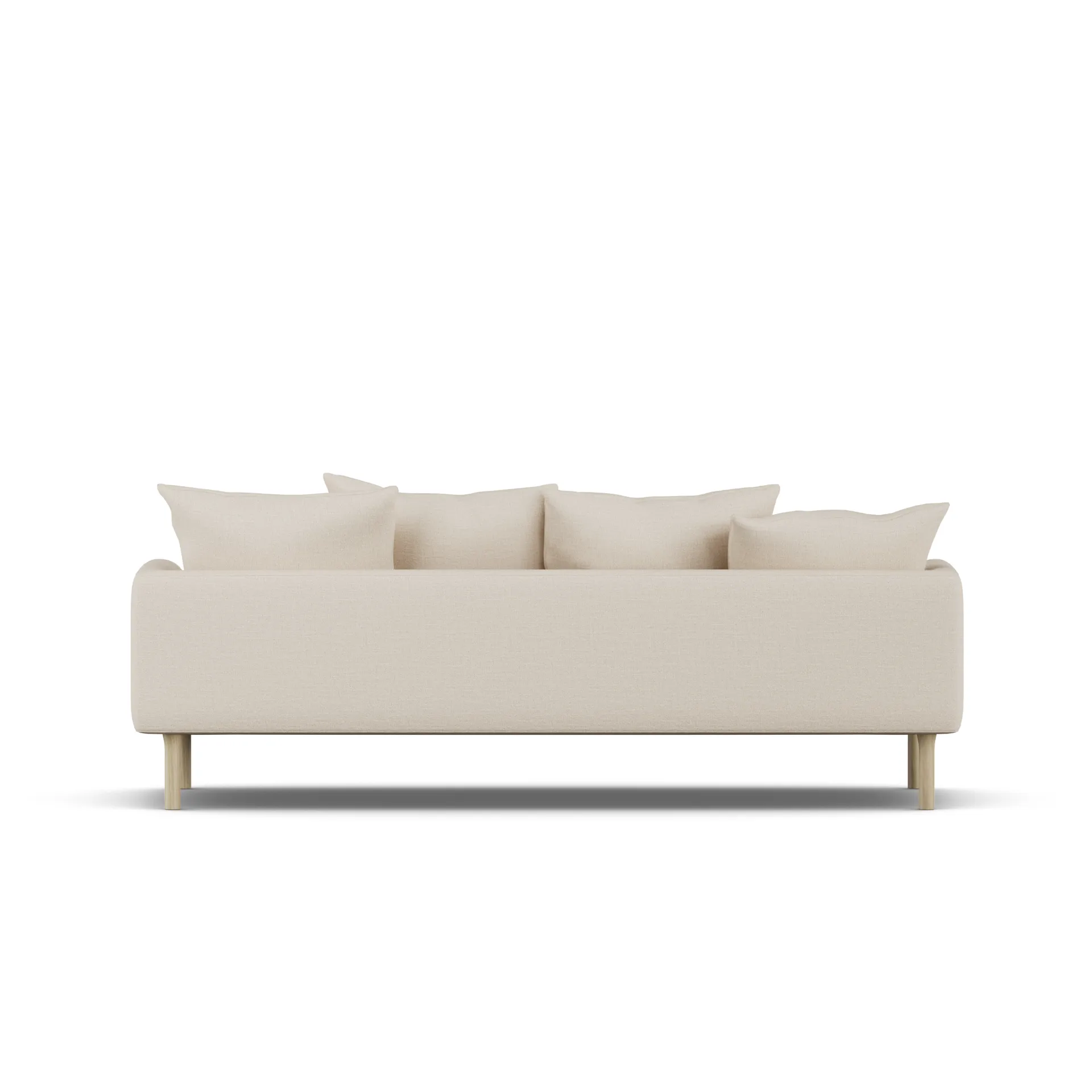 Sjövik sofa, Same Beige 6670-white-oiled oak, 3-seater 1898