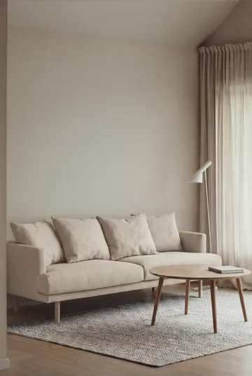 Sjövik sofa - Same Beige 6670-white-oiled oak, 3-seater - 1898