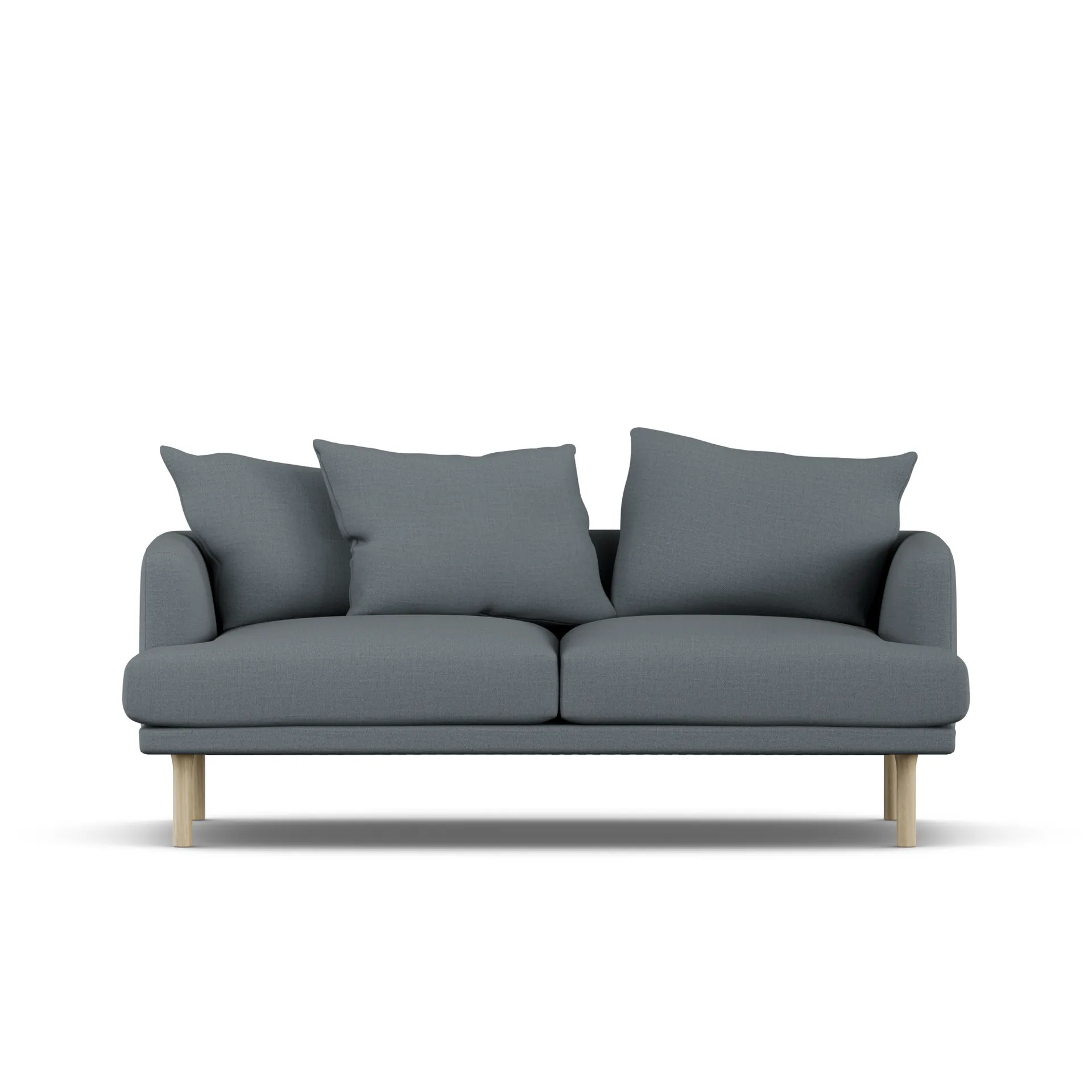 Sjövik sofa, Same Blue 6678-white-oiled oak, 2,5-seater 1898