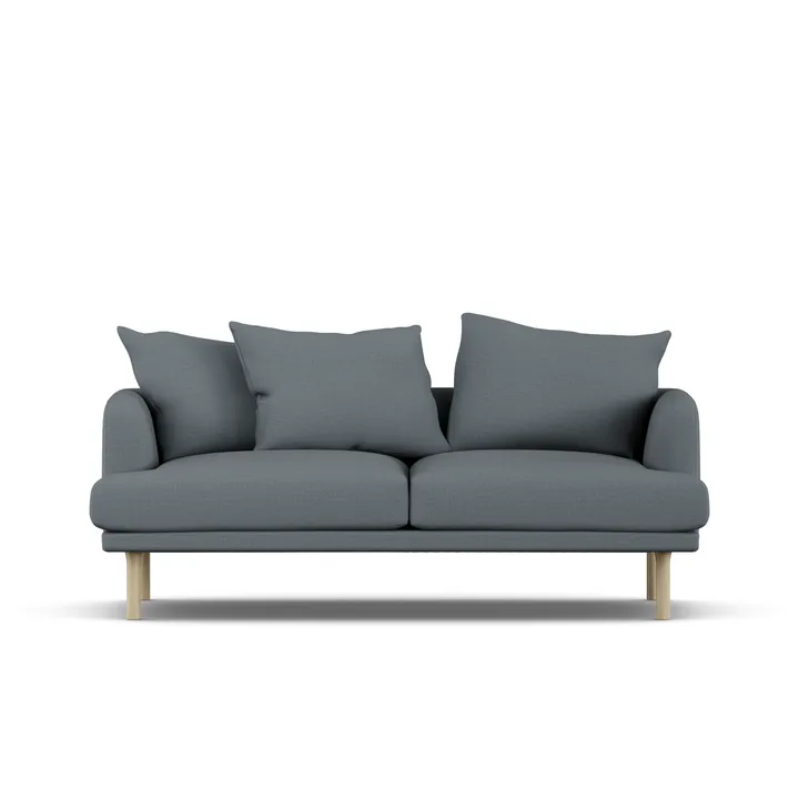 Sjövik sofa - Same Blue 6678-white-oiled oak, 2,5-seater - 1898