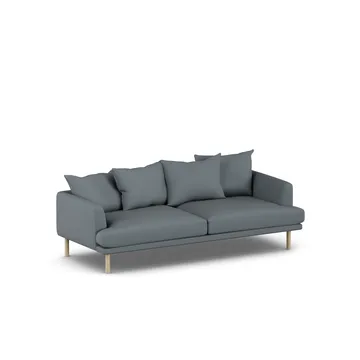 Sjövik sofa - Same Blue 6678-white-oiled oak, 3-seater - 1898