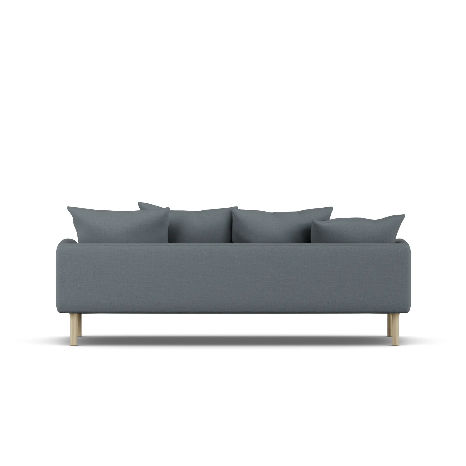 Sjövik sofa, Same Blue 6678-white-oiled oak, 3-seater 1898